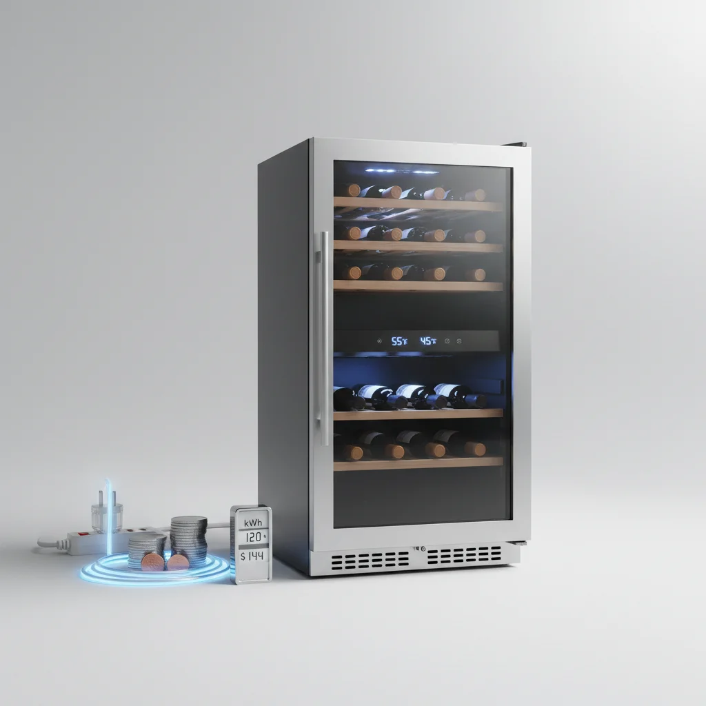 wine cooler electricity usage