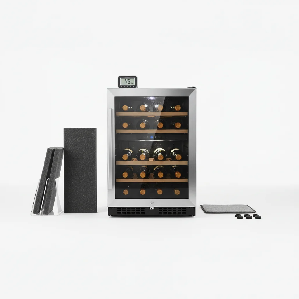 wine cooler noise reduction