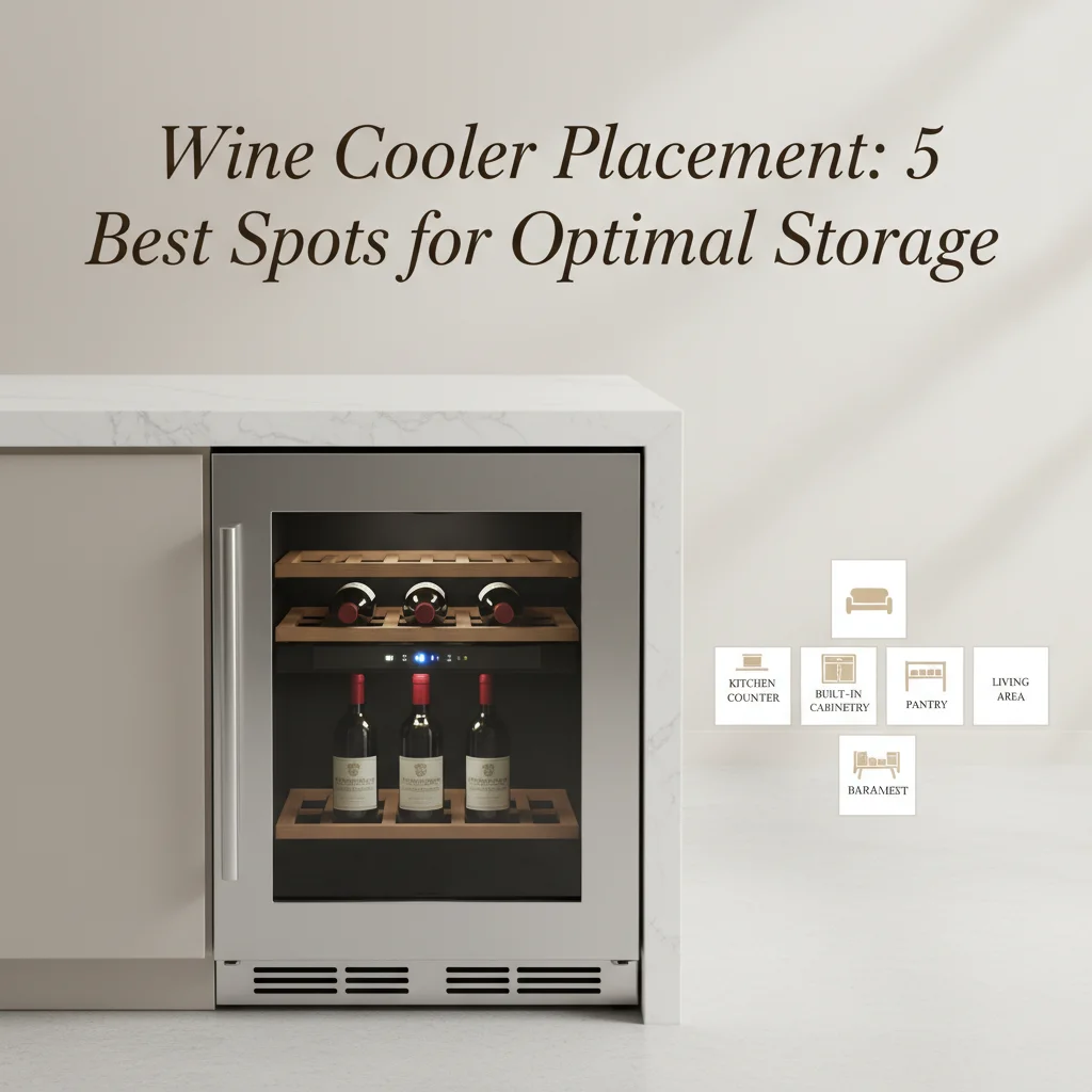 wine cooler placement
