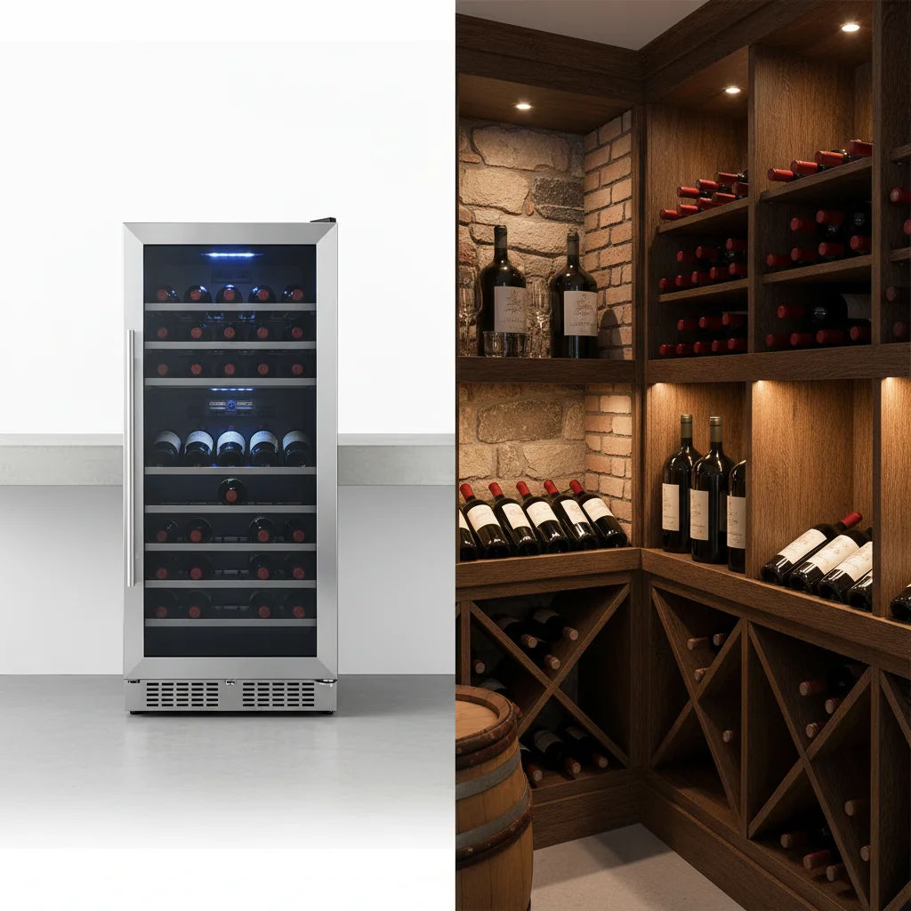 wine cooler vs wine cellar